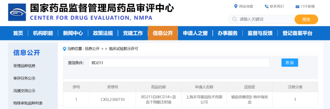 本导里程碑 | 香港黄大仙49559慢病毒载体地贫基因治疗IND获NMPA默示许可(图1)